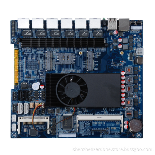 6xRJ-45 GLAN/18x20cm Network Security Motherboard/Dual core Intel Celeron 1037U processor/ Intel NM70 chipset